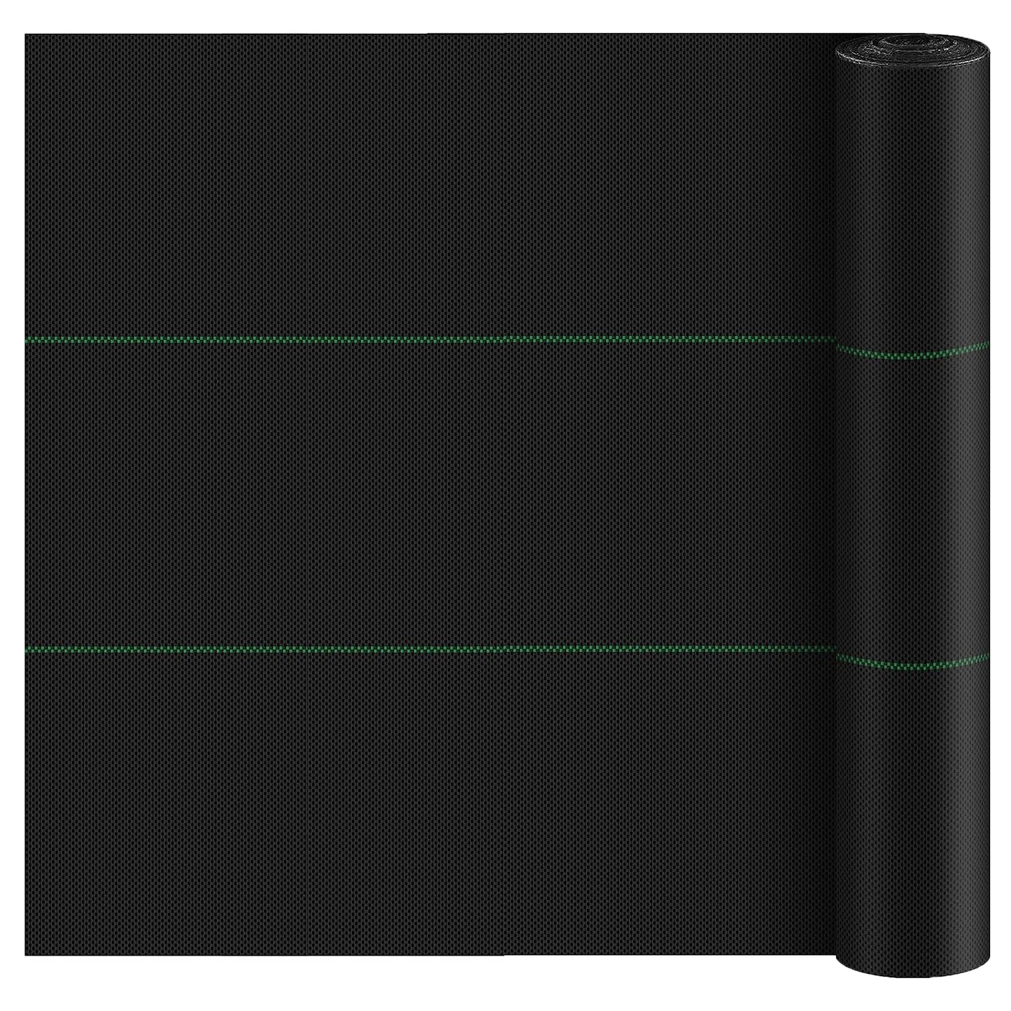 Weed Barrier Landscape Fabric Heavy Duty, Weed Block Gardening Ground Cover Mat, Weed Control Garden Cloth, Woven Geotextile Fabric for Underlayment, Commercial Driveway Fabric, 3.3ft H x 32.8ft L