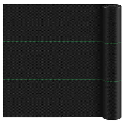Weed Barrier Landscape Fabric Heavy Duty, Weed Block Gardening Ground Cover Mat, Weed Control Garden Cloth, Woven Geotextile Fabric for Underlayment, Commercial Driveway Fabric, 3.3ft H x 32.8ft L