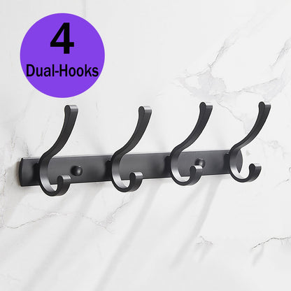 Coat Rack Wall Mounted Heavy Duty Wall Hooks for Wall Hanger with 8 Hooks for Hanging,Dinosam Coat Hanger Hat Rack Coat Hooks Rack for Wall Coat Hanger Wall Mount