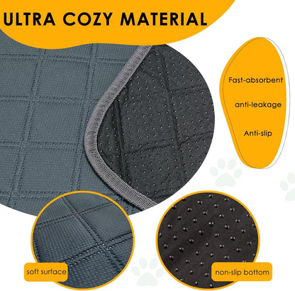 Guinea Pig Cage Liner,Dinosam Washable Guinea Pig Bedding,24" x 18" Hamster Bedding,Reusable & Anti Slip Mat,Fast and Super Absorbent Liners Pad for Small Animals Rabbit Hamster Rat,1 PCS