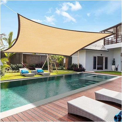 Sun Shade Sails 10 ft x 10 ft Shade Cloth for Garden Patio,Sunblock Net -for Plants Greenhouse Outdoor Pergola Lawn Sun Shade Cloths for Outdoor Patio Backyard Garden