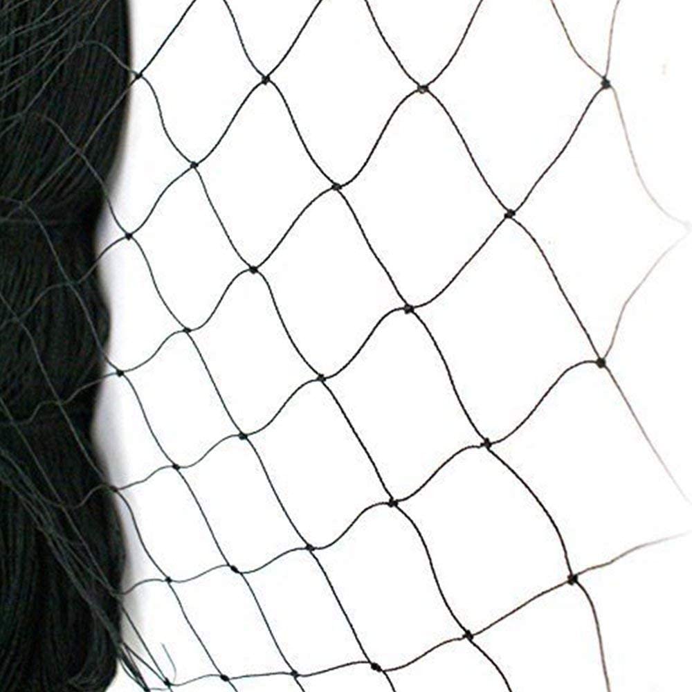 33 x 50 ft Garden Netting with 1.96 in Square Mesh,Reusable Bird Netting for Chicken wire Coop,FifthQuarter Nylon Poultry Net Deer Fence for Protecting Vegetables Fruit Tree from Birds Squirrel,Black