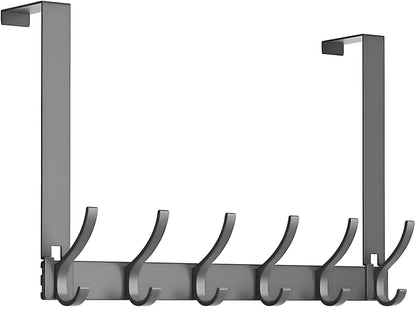 Over The Door Hooks, Door Hanger Hooks for Hanging, Over The Door Towel Racks, Over The Door Hanger, Coat Rack with 12 Coat Hooks, Wreath Door Hanger Over The Door Organizer