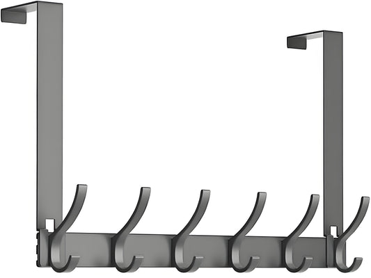 Over The Door Hooks, Door Hanger Hooks for Hanging, Over The Door Towel Racks, Over The Door Hanger, Coat Rack with 12 Coat Hooks, Wreath Door Hanger Over The Door Organizer