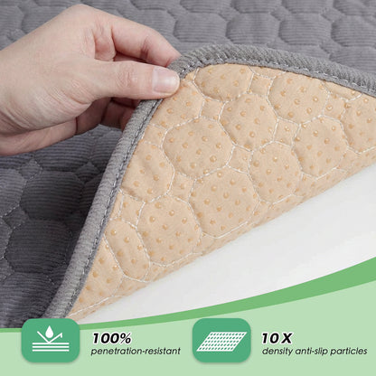 Dog Crate Mat,30 x 20 inch Washable Dog Bed Mat for Crate Mats for Dog Cage Mat Dog Kennel Pad Dog Kennel Mat Dog Crate Liner Dog Beds for Large Dog