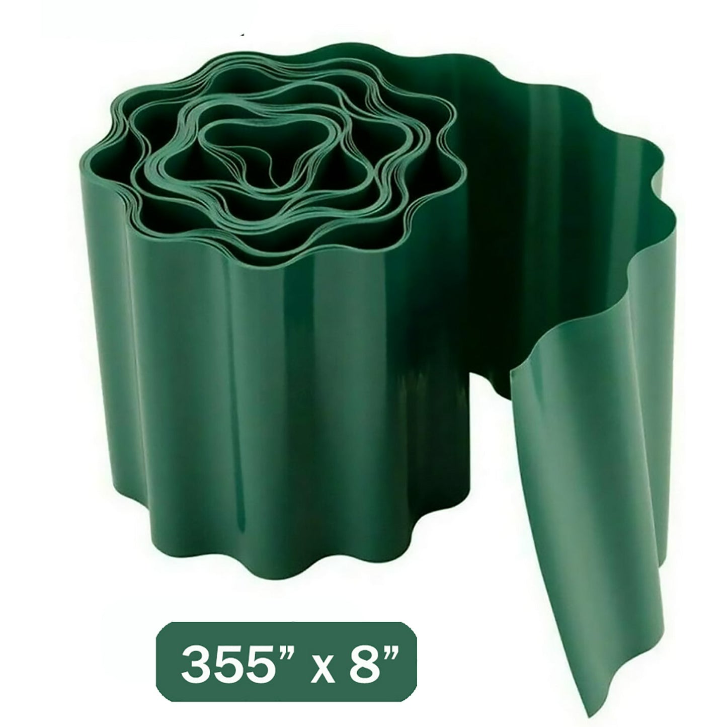 Landscape Edging Border, Garden Edging for Landscaping 8 inch x 30 feet Terrace Board Plastic Edging for Vegetable Raised Bed and Flower Bed Edging Borders