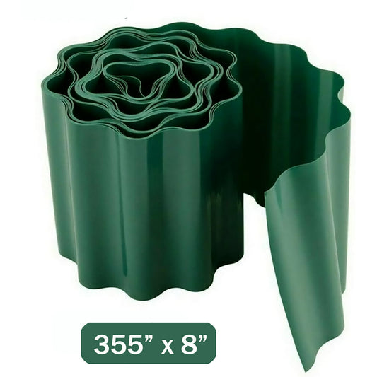 Landscape Edging Border, Garden Edging for Landscaping 8 inch x 30 feet Terrace Board Plastic Edging for Vegetable Raised Bed and Flower Bed Edging Borders