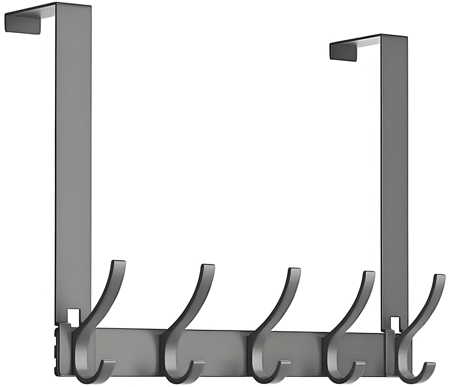 Over The Door Hooks, Door Hanger Hooks for Hanging, Over The Door Towel Racks, Over The Door Hanger, Coat Rack with 10 Coat Hooks, Wreath Door Hanger Over The Door Organizer, Gray