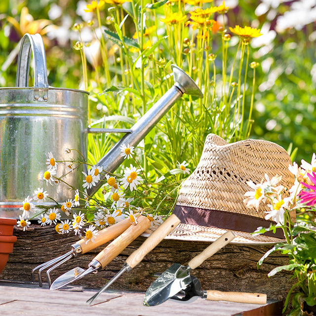 Garden Tool Set,5 Packs Gardening Yard Tools Kit Supplies for Women Men with Hand Rake,Hand Weeder,Hand Fork,Transplanter Trowel,Hand Trowel,Durable and Delicate Garden Gift