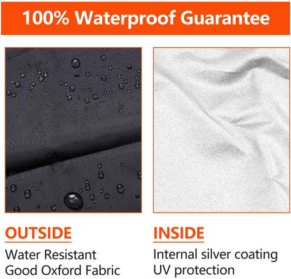Fire Pit Cover Round for Gas Fire Pit Cover Fits 24/26/28 in Outdoor Fireplace Cover with Adjustable Drawstring and a Storage Bag,28" x 16"Outdoor Fire Pit Cover