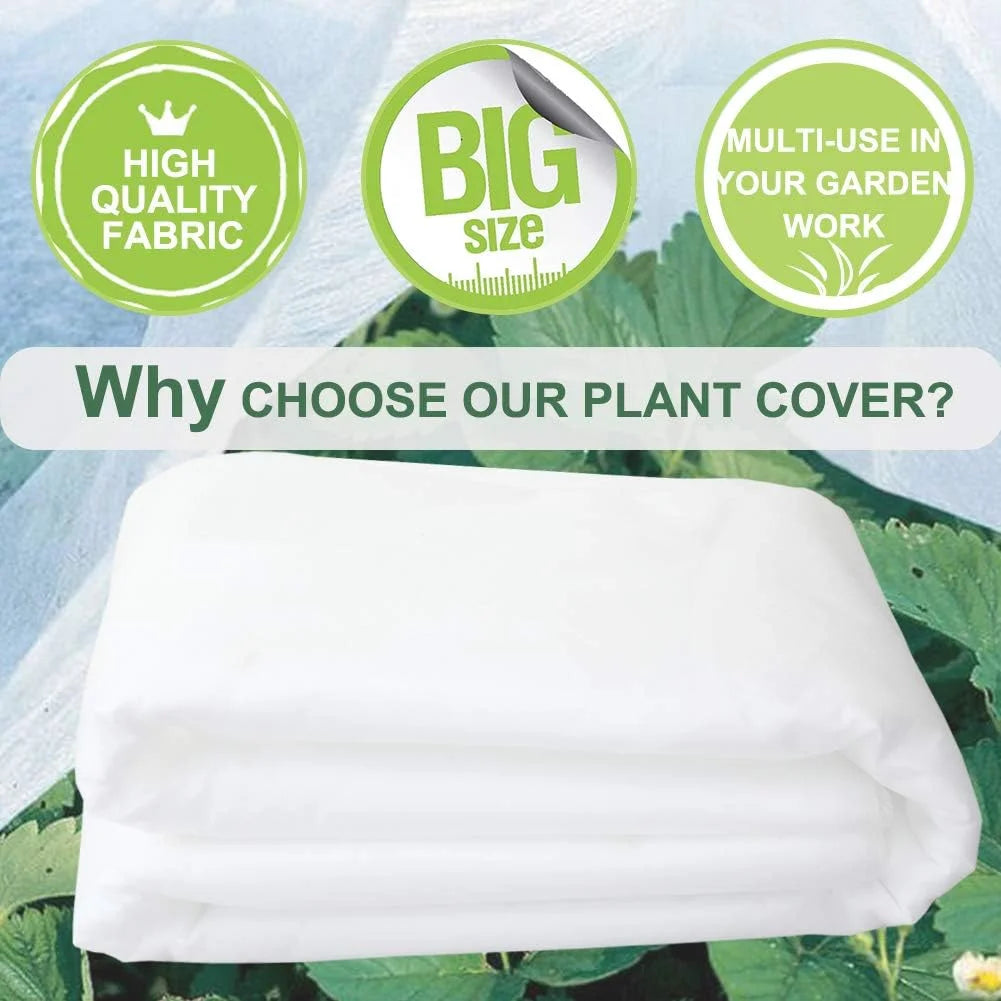 Plant Covers Freeze Protection, Floating Row Cover, Reusable Frost Cloth Blanket Floating Garden Fabric Plant Cover for Winter Frost Sun Pest Protection (10x33 ft 1.0oz)