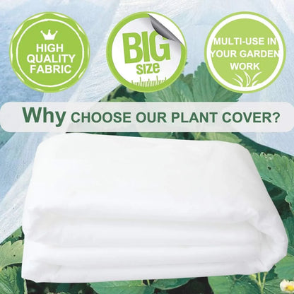 Plant Covers Freeze Protection, Floating Row Cover, Reusable Frost Cloth Blanket Floating Garden Fabric Plant Cover for Winter Frost Sun Pest Protection (10x33 ft 1.0oz)