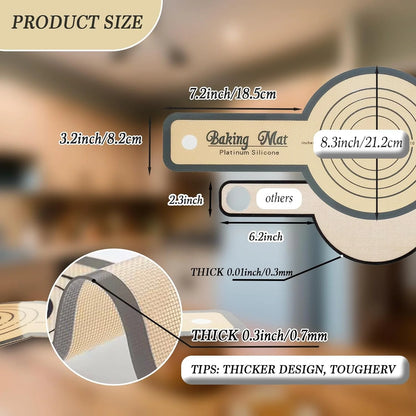 Silicone Bread Sling for Dutch Oven,2Pcs Non-Stick Silicone Baking Mat Sling Heat Resistant Black Dutch Oven Liner with Long Handle Reusable Silicone Baking Sheets for Transfer Dough Baking