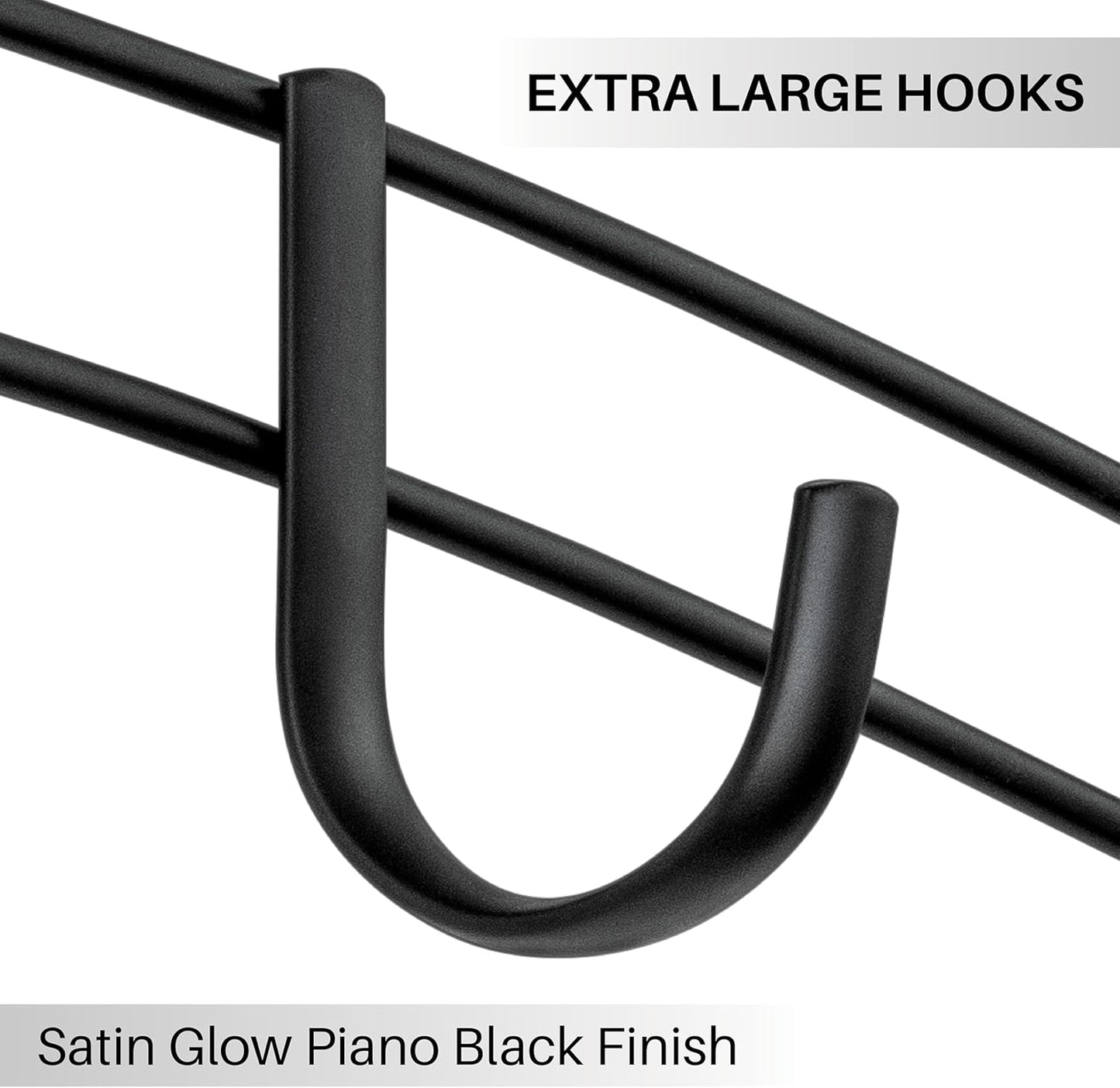 Over Door Hooks Rack, Domaci 9 Hook Over Door Hanger, Over Door Towel Rack, Over Door Hooks for Hanging Towels or Clothes, for Bathroom, Bedroom or Laundry Room (Black)