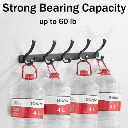 Coat Rack Wall Mounted Heavy Duty Wall Hooks for Wall Hanger with 8 Hooks for Hanging,Dinosam Coat Hanger Hat Rack Coat Hooks Rack for Wall Coat Hanger Wall Mount