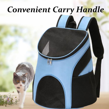 Small Dogs and Cat Backpack Carrier, Airline Approved Pet Backpack Carrier, Ventilated, Safety Strap, Buckle Support Designed for Hiking Travel Camping Outdoor