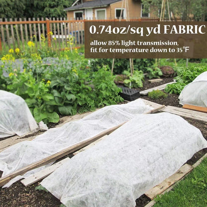 Plant Covers Freeze Protection, Floating Row Cover, Reusable Frost Cloth Blanket Floating Garden Fabric Plant Cover for Winter Frost Sun Pest Protection (10x33 ft 1.0oz)