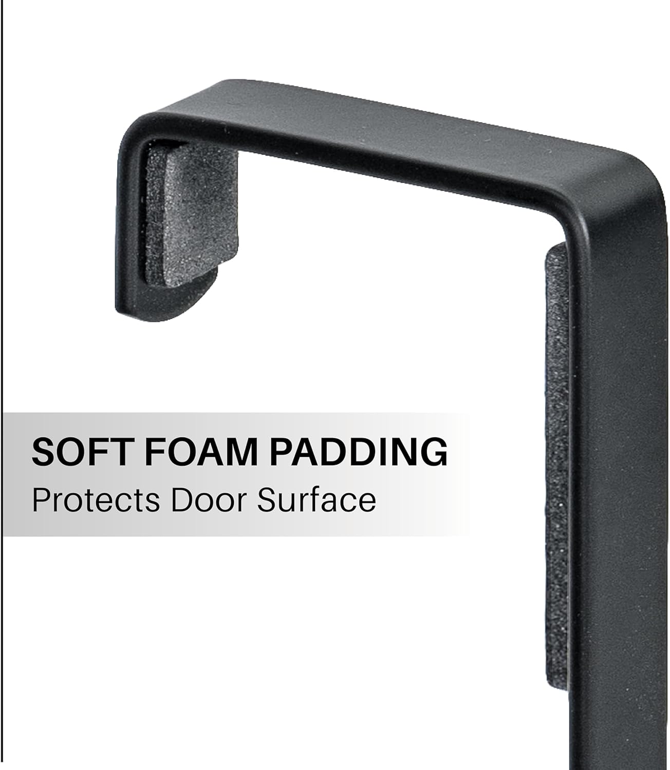 Over Door Hooks Rack, Domaci 9 Hook Over Door Hanger, Over Door Towel Rack, Over Door Hooks for Hanging Towels or Clothes, for Bathroom, Bedroom or Laundry Room (Black)