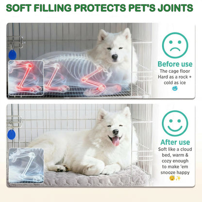 Dog Crate Mat,30 x 20 inch Washable Dog Bed Mat for Crate Mats for Dog Cage Mat Dog Kennel Pad Dog Kennel Mat Dog Crate Liner Dog Beds for Large Dog