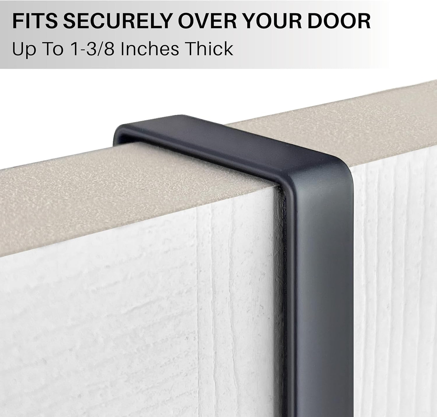 Over Door Hooks Rack, Domaci 9 Hook Over Door Hanger, Over Door Towel Rack, Over Door Hooks for Hanging Towels or Clothes, for Bathroom, Bedroom or Laundry Room (Black)