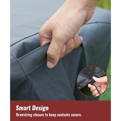 Fire Pit Cover Square, Waterproof Heavy Duty 420D Gas Fire Pit Table Cover with PVC Coating,2 Handles, 2 Air Vents,100% Waterproof,Anti-Crack, 32 x 32 x 24 inch Fits for 29”,30",31",32", Weight: 0.8LB