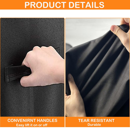 Grill Cvers for 32 inch Island Grill Cover Built-in BBQ Covers for Outside Grill Head Cover.BBQ Grill Cover Gas Grill Cover (32" W x 26" D x 24" H Inches, Black)