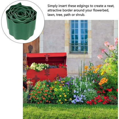 Landscape Edging Border, Garden Edging for Landscaping 8 inch x 30 feet Terrace Board Plastic Edging for Vegetable Raised Bed and Flower Bed Edging Borders