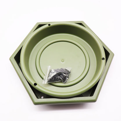 Hanging Bird Bath Hanging Bird Feeder, Bird Feeder, 2 in 1 Hanging Bird Feeder & Bird Bath for Outside, Hanging Bird Baths for Outdoors, Hanging Bird Feeder Tray (Green)