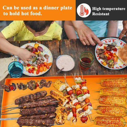 36" Silicone Griddle Mat forBlackstone Silicone Mat,Heavy Duty Food-Grade Grilling Accessories Mat Griddle Accessory Grill Mats for Outdoor Grill Accessories Reusable & Durable