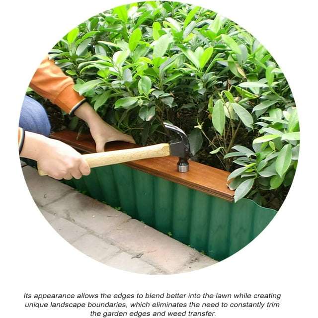 Landscape Edging Border, Garden Edging for Landscaping 8 inch x 30 feet Terrace Board Plastic Edging for Vegetable Raised Bed and Flower Bed Edging Borders