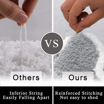 Bathroom Rug, Soft Absorbent Bathroom Mat and Bath Mat, Premium Microfiber Shag Bath Rug Machine Washable