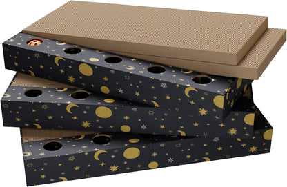Cat Scratching Board for Large Cat Scratcher Cardboard Cat Scratcher for Indoor Cats,5PCS Reversible Cat Scratch Pads with Cat Cardboard Scratcher Box