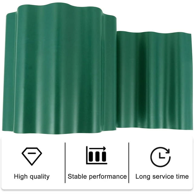Landscape Edging Border, Garden Edging for Landscaping 8 inch x 30 feet Terrace Board Plastic Edging for Vegetable Raised Bed and Flower Bed Edging Borders