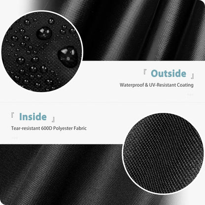 Fire Pit Cover Square, Waterproof Heavy Duty 600D Gas Fire Pit Table Cover with PVC Coating,2 Handles, 2 Air Vents,100% Waterproof,Anti-Crack, 32 x 32 x 24 inch Fits for 29”,30",31",32", Weight:2.06lb