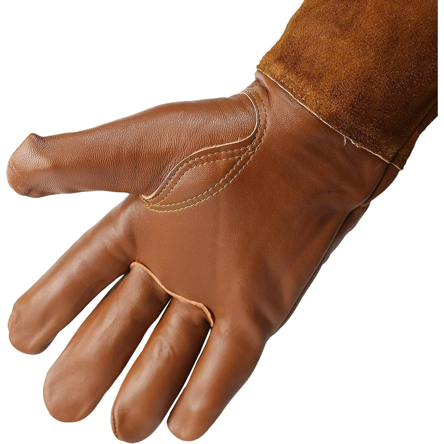 Women Garden Gloves Outdoor Garden Gloves for Women Large Long Forearm Gardening Gloves Rose Gardening Gloves for Gardening, Trimming, Yard, Brown