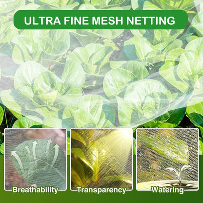 Bird Netting Garden Netting for Raised Beds 10 x 33ft Plant Netting for Gardeng Fruit Tree Netting Protective Circles for Vegetables Fruits Flowers Trees Crops to Grow Better