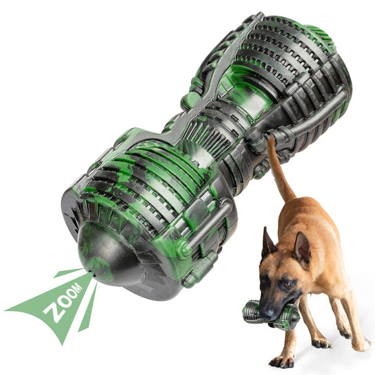 Dinosam Dog Toys for Aggressive Chewers: Squeaky Dog Chew Toy, Indestructible Dog Toy for Medium and Large Dog, Green