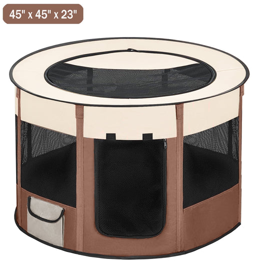 Extra Large Pet Playpen Cat Playpen Dog Playpen Puppy Playpen Indooor Cat Cage Dog Fence, Dinosam 44" Diameter 22" Height Cat Tent Playpen for Indoor Cats Pen for Cat Puppy Rabbit