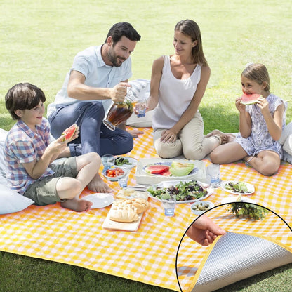 Extra Large Picnic Blankets,Teencool Waterproof Blanket Sandproof Beach Blanket,Outdoor Blanket for Travel Camping Mat 80"x80