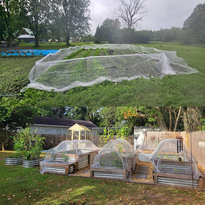 Bird Netting Garden Netting for Raised Beds 10 x 33ft Plant Netting for Gardeng Fruit Tree Netting Protective Circles for Vegetables Fruits Flowers Trees Crops to Grow Better