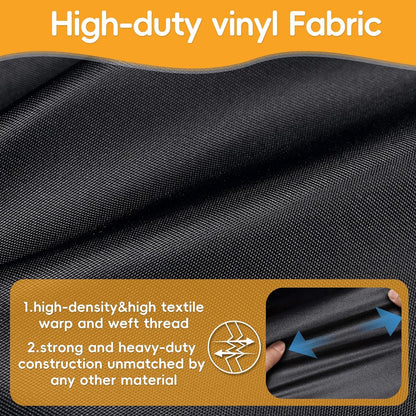 70 Inch BBQ Grill Cover for Outdoor Grill, Waterproof Heavy-Duty Barbecue Gas Grill Cover for 4-7 Burner Barbecue Grill, Black (70“x 24”x48“)
