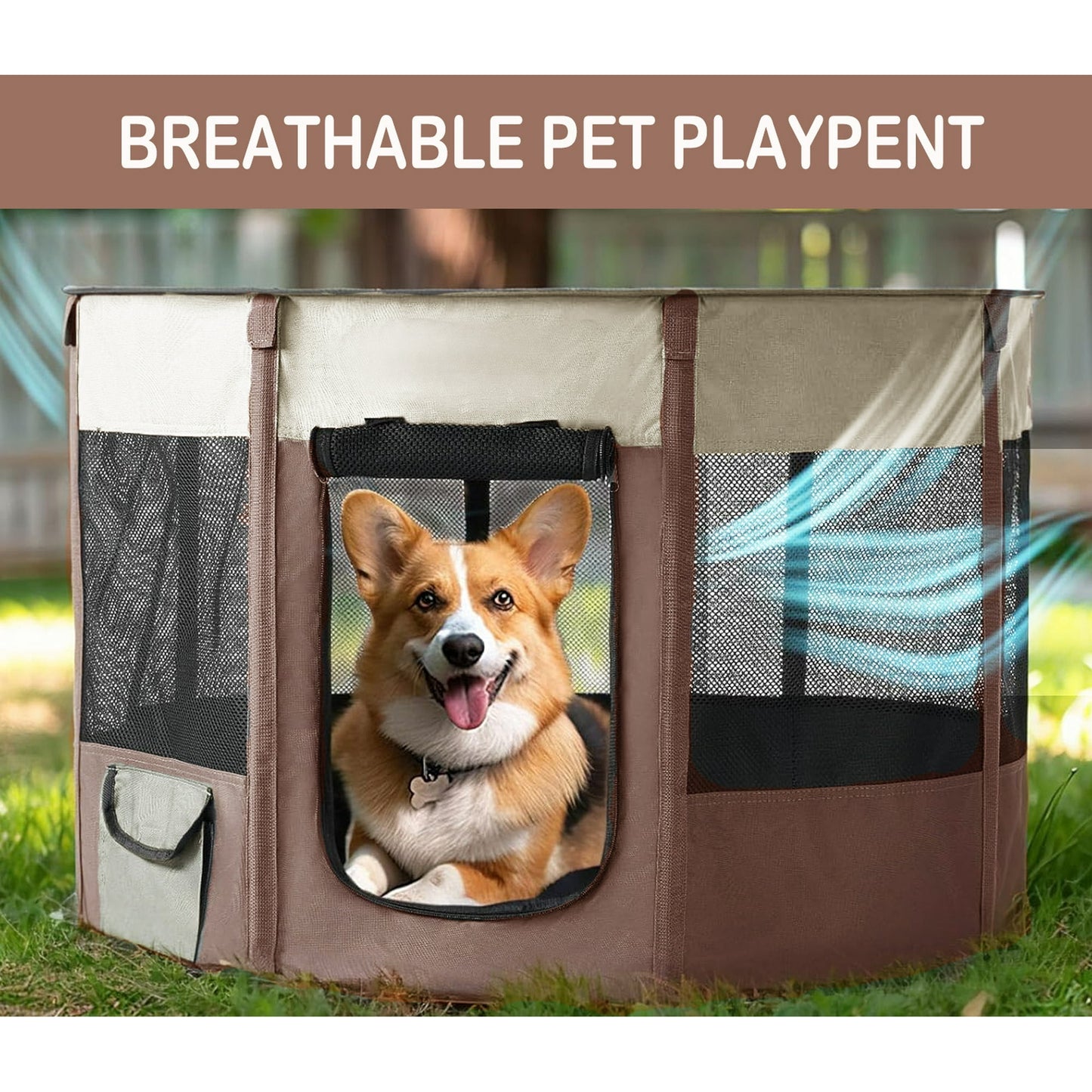 Extra Large Pet Playpen Cat Playpen Dog Playpen Puppy Playpen Indooor Cat Cage Dog Fence, Dinosam 44" Diameter 22" Height Cat Tent Playpen for Indoor Cats Pen for Cat Puppy Rabbit